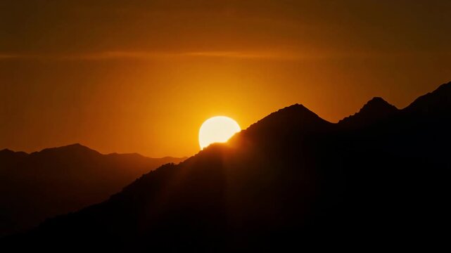 The Art of Strategic Finality Featuring Shimmering Ridges and Radiant Sunset Glow