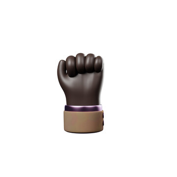 Handgeste 3D, PNG - Faust