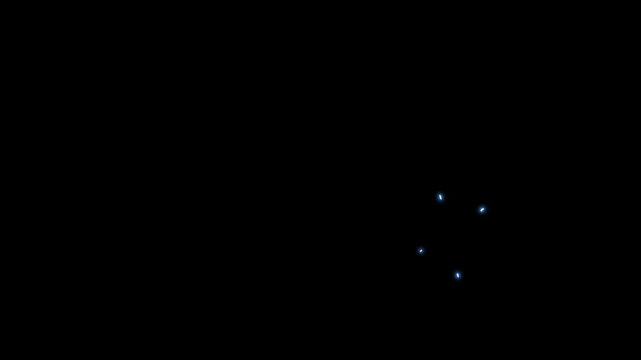 Dynamic Twinkle stars magic Bursts and Cartoon Shape Animation Elements, Flash FX Cartoon Explosion Animations on Black screen Background.4K