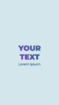 Clean Elegant Vertical Title for Slow Paced Mobile Stories and Business