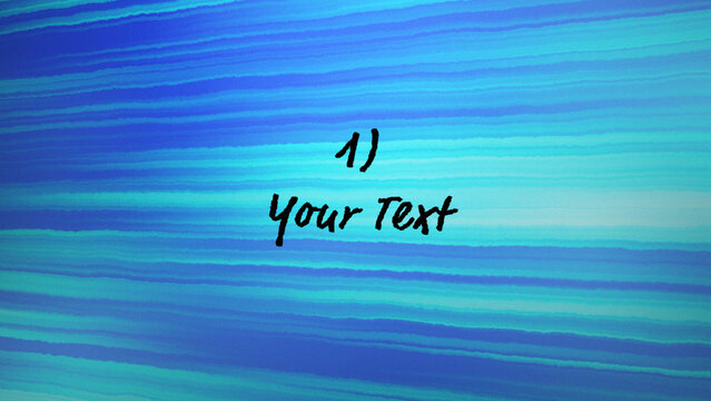 Anime Speed Lines Wide Title with Handwritten Stop Motion Text Reveal