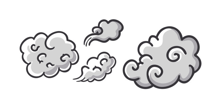 Three fluffy sheep with curly wool and expressive faces