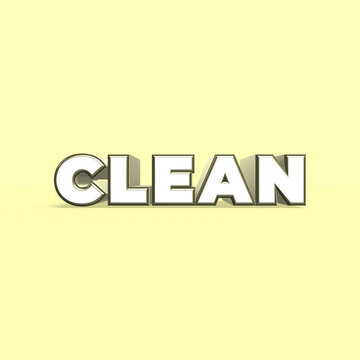 Clean 3D Text Square Title for Social Media Post and Feed