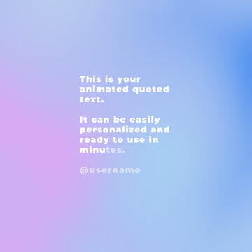 Square Faded Word by Word Animated Text for Social Media Post