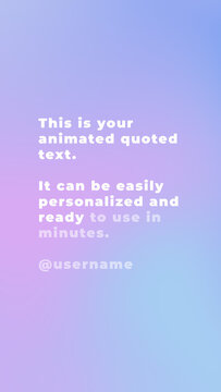 Vertical Faded Word by Word Animated Text for Reels and Stories