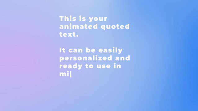 Typewriter Effect Animated Text with Blinking Cursor and Gradient