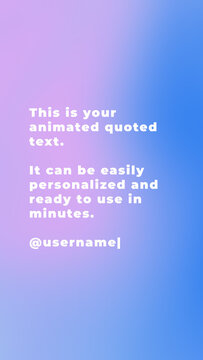 Vertical Typewriter Animated Text for Reels and Stories