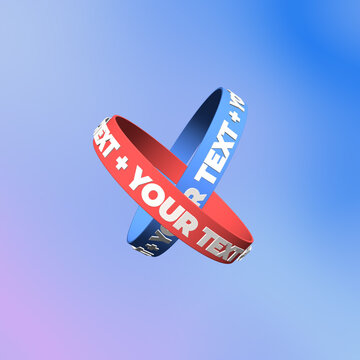 3D Rotating Text Loops Square Title for Social Media Post and Feed