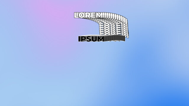 Retro PC Trail Animated Text with Outline Echo Loop