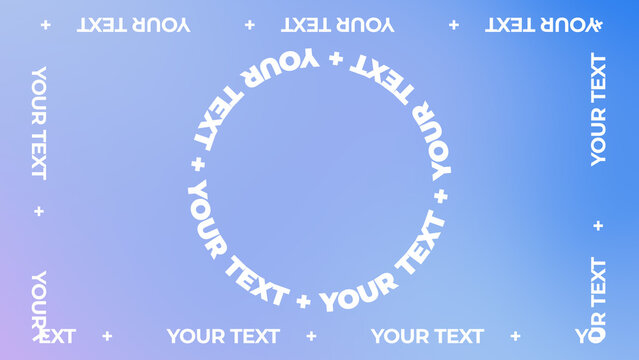 Circular Path Animated Text with Rotating Typography Frame