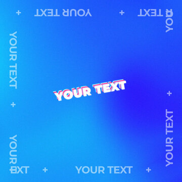 Square Bold Stacked Typography for Social Media Post