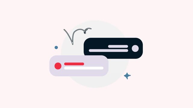 Chat Conversation Animation for App Interface Design