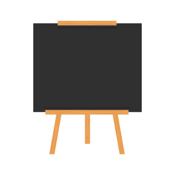 Classroom black board svg cut file. Isolated vector illustration.