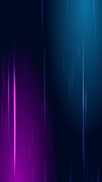 abstract blue and pink background with neon lights wave lines animation, futuristic ai technology and science vertical social media motion background