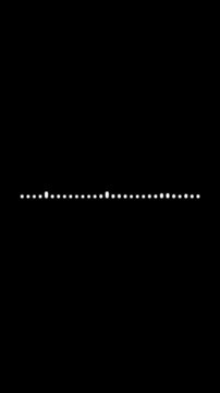 Mobile version sound wave audio spectrum on transparent black screen with waveform beats animation, audio wave visualization isolated, seamless loop digital interface element for video makers