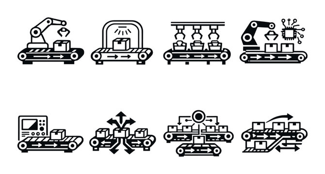 Automated conveyor systems with robotic arms and inspection modules