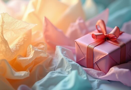 Translucent Crinkly Gift Wrap Material Delicate Lightweight Aesthetic Fiber Essence