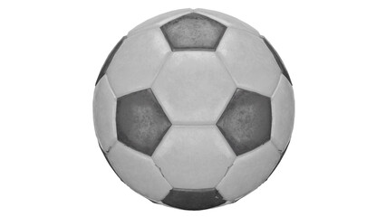 Fototapeta premium Cheap soccer ball in 3d design for playful activities outdoors