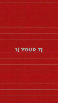 Vertical Lo-Fi Retro Animated Text for Mobile Video and Stories