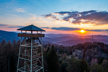 Wieża Malnik, Beskid Sądecki, Muszyna. © Maciej G. Szling