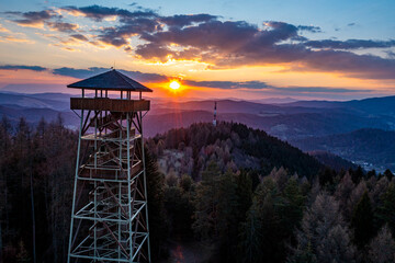 Wieża Malnik, Beskid Sądecki, Muszyna. © Maciej G. Szling