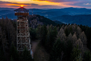 Wieża Malnik, Beskid Sądecki, Muszyna. © Maciej G. Szling