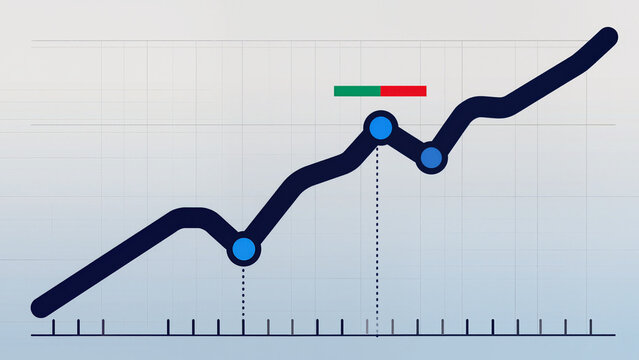 stock market chart, The chart shows price movement, Market data is displayed clearly, Trends fluctuate over time. Financial analysis is essential here, Values rise and fall constantly. Risk management