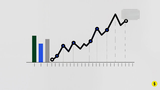 stock market chart, The chart shows price movement, Market data is displayed clearly, Trends fluctuate over time. Financial analysis is essential here, Values rise and fall constantly. Risk management