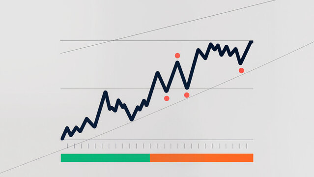stock market chart, The chart shows price movement, Market data is displayed clearly, Trends fluctuate over time. Financial analysis is essential here, Values rise and fall constantly. Risk management