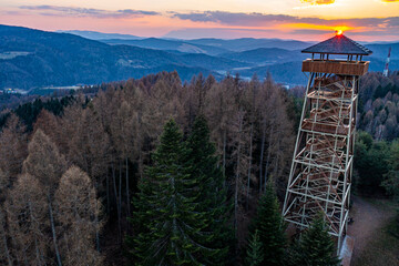 Wieża Malnik, Beskid Sądecki, Muszyna. © Maciej G. Szling