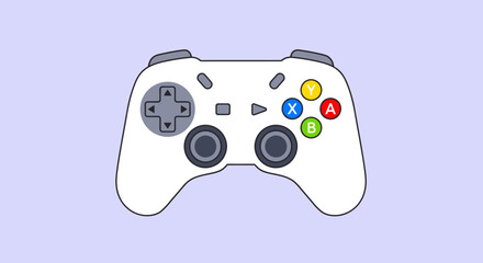 White Video Game Controller Illustration. © Samuel