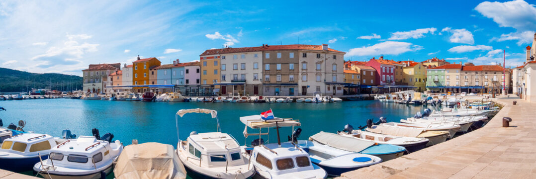 Harbour of Cres, Croatia, in spring