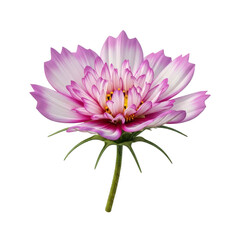 Obraz premium Pink and white cosmos flower isolated on transparent background