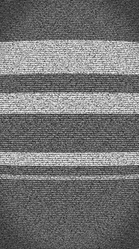 Retro static television animation  on black background. tv static noise glitch with turn on and off. 4k video display signal error