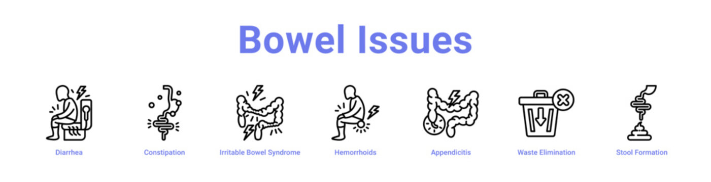 -Bowel Issues web icons in banners and collections