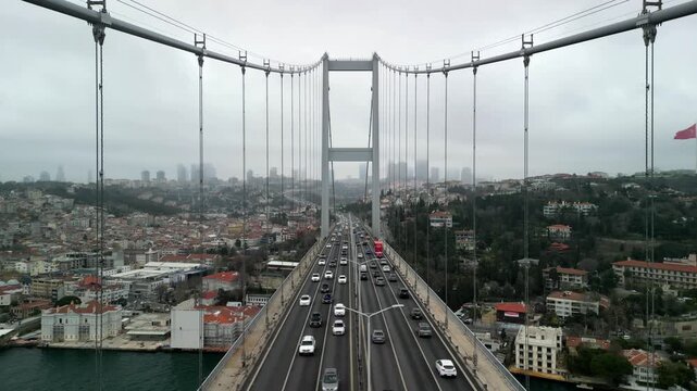 15th of July Martyrs Bridge, bridge suspension structure