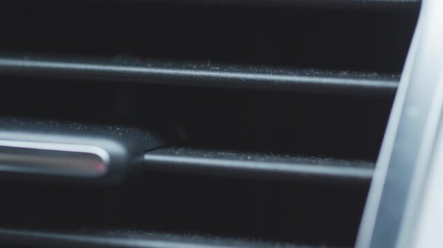 Car air conditioner vent grid in detail