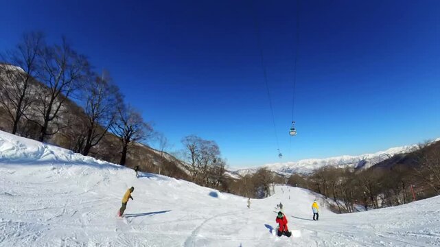 Hakuba47スキー場リフトから映像動画