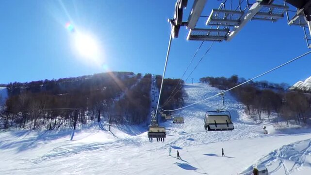 Hakuba47スキー場リフトから撮影