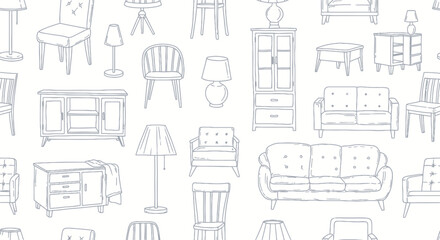 Collection of various home furniture pieces. © Indah