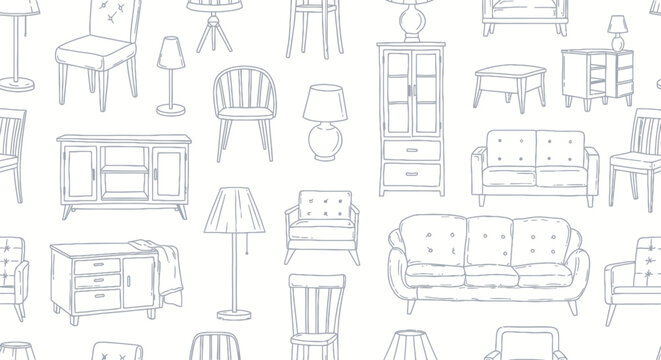 Collection of various home furniture pieces.
