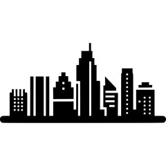Naklejka premium Austin Skyline Vector Icon