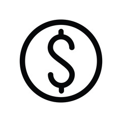 Fototapeta premium Dollar Currency Finance Icon