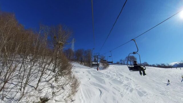 Hakuba47スキー場リフトから映像動画