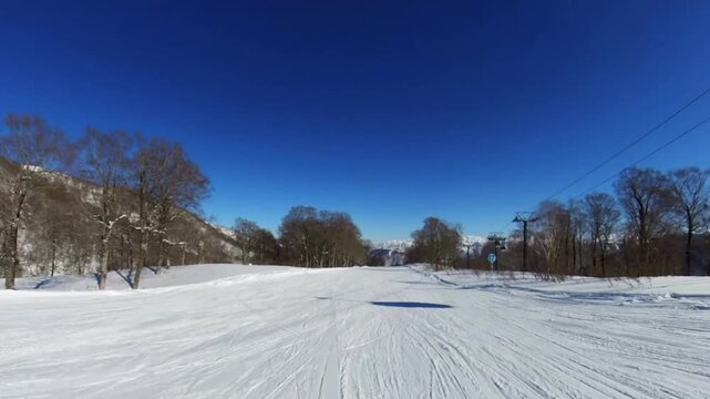 Hakuba47スキー場リフトから映像動画