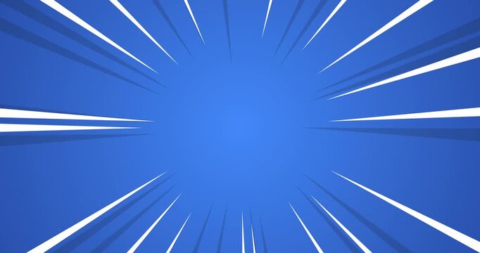高速ブルースピードライン集中線ビデオ