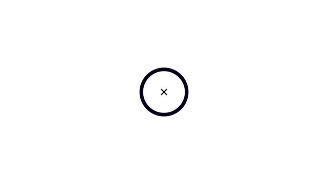 A dark blue checkmark within a dark blue circle is centered on a clean white background, representing a completed action or a positive selection