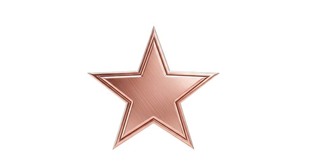 Obraz premium Rose Gold Star Award