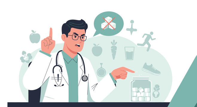 Doctor advises against sugar, promotes healthy lifestyle with exercise and diet