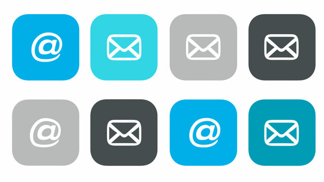 Refund and chargeback process icon set in flat cobalt style